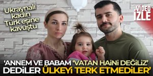 Ukraynalı kadın gözyaşlarıyla Türk eşine kavuştu