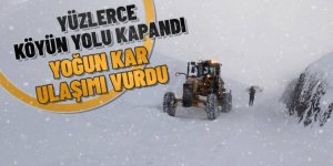 Kar, tipi, çığ yolları ulaşıma kapadı