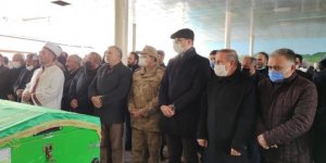 Şehit babası son yolculuğuna dualarla uğurlandı