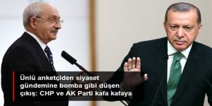 CHP ve AK Parti'nin oyları kafa kafaya