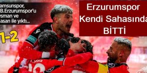 Samsunspor, BB.Erzurumspor'u Osman ve Hasan ile yıktı...