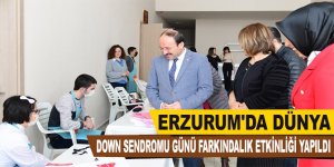 Erzurum'da Dünya Down Sendromu Günü Farkındalık Etkinliği yapıldı