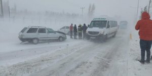 Erzurum’da zincirleme kaza