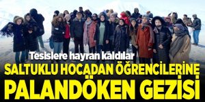 Saltuklu hocadan öğrencilerine Palandöken gezisi