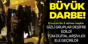 Erzurum'da  DHKP/C operasyonu: 5 adrese baskın
