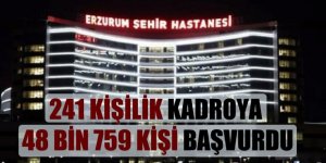 Erzurum'da 241 kişilik kadroya 48 bin 759 kişi başvurdu
