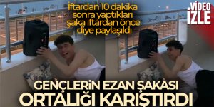 İftardan 10 dakika sonra yaptıkları şaka iftardan önce diye paylaşılınca ortalık karıştı
