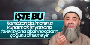 Cübbeli Ahmet Hoca: Ramazan'da televizyona çıkan hocaları dinlemeyin