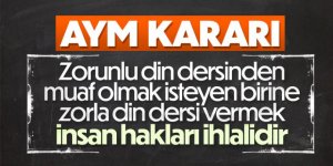 AYM'den zorunlu din dersi kararı