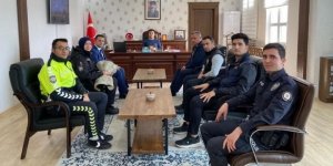 Emniyet personelinden Kaymakam Dertlioğlu’na ziyaret
