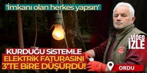Kurduğu sistemle elektrik faturasını 3'te bire düşürdü