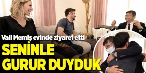 Vali Memiş "kahraman baba"yı ziyaret etti