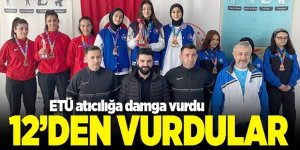 ETÜ atıcılığa damga vurdu; 12’den vurdular
