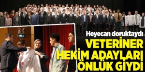 Veteriner hekim adayları önlük giydi