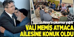 Vali Memiş Atmaca ailesine konuk oldu