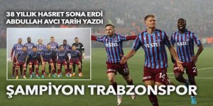 Trabzonspor şampiyonluğunu ilan etti... 38 yıldır beklenen o gün bugün!