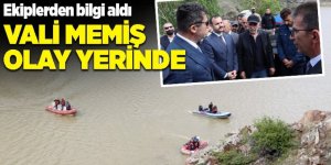 Vali Memiş, arama çalışmalarını izledi