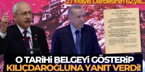 Cumhurbaşkanı Erdoğan, Kılıçdaroğlu'na tarihi belgeyle tepki gösterdi