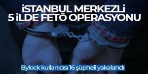 5 ilde FETÖ operasyonu: Bylock kullanıcısı 16 şüpheli yakalandı