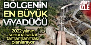 Bitlis'te yapılan bölgenin en büyük viyadüğü bitmek üzere
