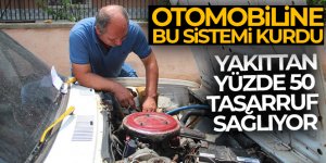 Otomobiline kurduğu sistemle yakıttan yüzde 50 tasarruf sağlıyor