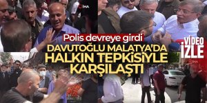 Davutoğlu, Malatya'da halkın tepkisiyle karşılaştı!