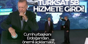 Türksat 5B hizmete girdi! Cumhurbaşkanı Erdoğan'dan önemli açıklamalar