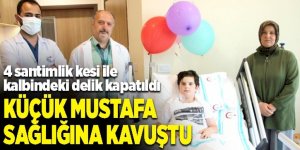 4 santimlik kesi ile kalbindeki delik kapatıldı