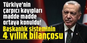 Türkiye'nin çarpıcı kayıpları madde madde ortaya konuldu! Başkanlık sisteminin 4 yıllık bilançosu