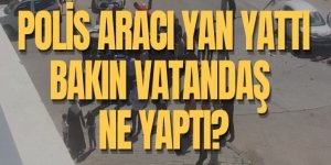 Erzurum'da polisin yardımına koştular