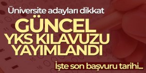 Güncel YKS kılavuzu yayımlandı