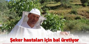 Erzurum'da Şeker hastaları için bal üretiyor