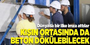 Kışın ortasında da beton dökülebilecek