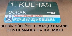 Erzurum'un göbeğinde Hırsızlardan yağma