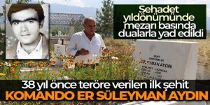 Süleyman Aydın, şehadet yıldönümünde mezarı başında dualarla yad edildi