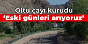 Oltu çayı kurudu
