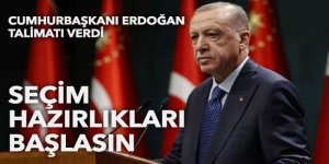 Erdoğan'dan talimat: Seçim için hazırlıklara başlayın