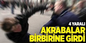 Horasan'da Akrabalar birbirine girdi: 4 yaralı