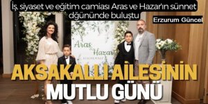 Aksakallı ailesinin mutlu günü