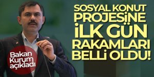 Sosyal konut projesinde ilk gün rakamları belli oldu!