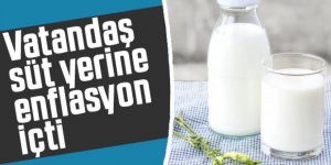 Vatandaş süt yerine enflasyon içti