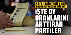 Karşılaştırmalı son seçim anketi açıklandı!