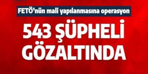 FETÖ'nün mali yapılanmasına operasyon: 543 kişi gözaltında