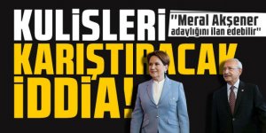 Kulisleri karıştıracak iddia: ''Meral Akşener adaylığını ilan edebilir''