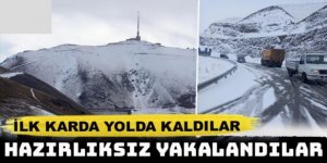 Sürücüler kara hazırlıksız yakalandı