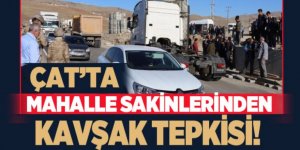 Çat'ta Mahalle sakinlerinden kavşak tepkisi