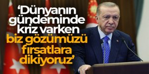 Cumhurbaşkanı Erdoğan: 'Dünyanın gündeminde kriz varken biz gözümüzü fırsatlara dikiyoruz'