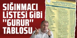 Okulun duvarına asılan ''gurur tablosu'' kahretti!