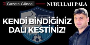 Kendi bindiğiniz dalı kestiniz!