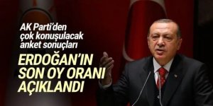 AK Parti'den çok konuşulacak anket sonuçları: Erdoğan'ın son oy oranı açıklandı